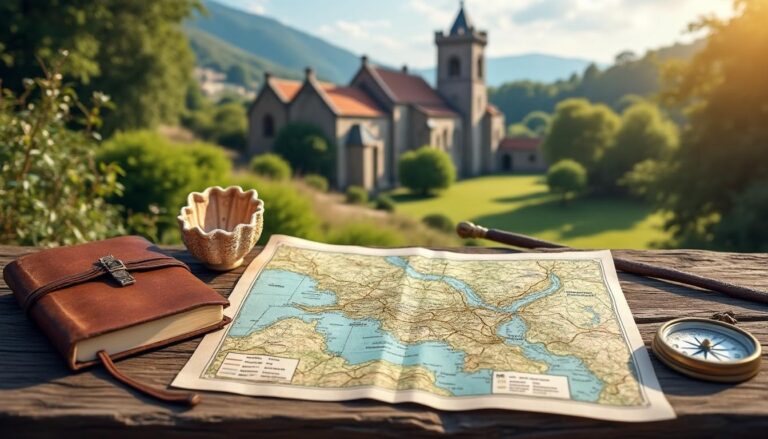 calculez facilement votre itinéraire pour le pèlerinage de compostelle en partant de l'abbaye de valmont et préparez votre voyage spirituel en toute sérénité.