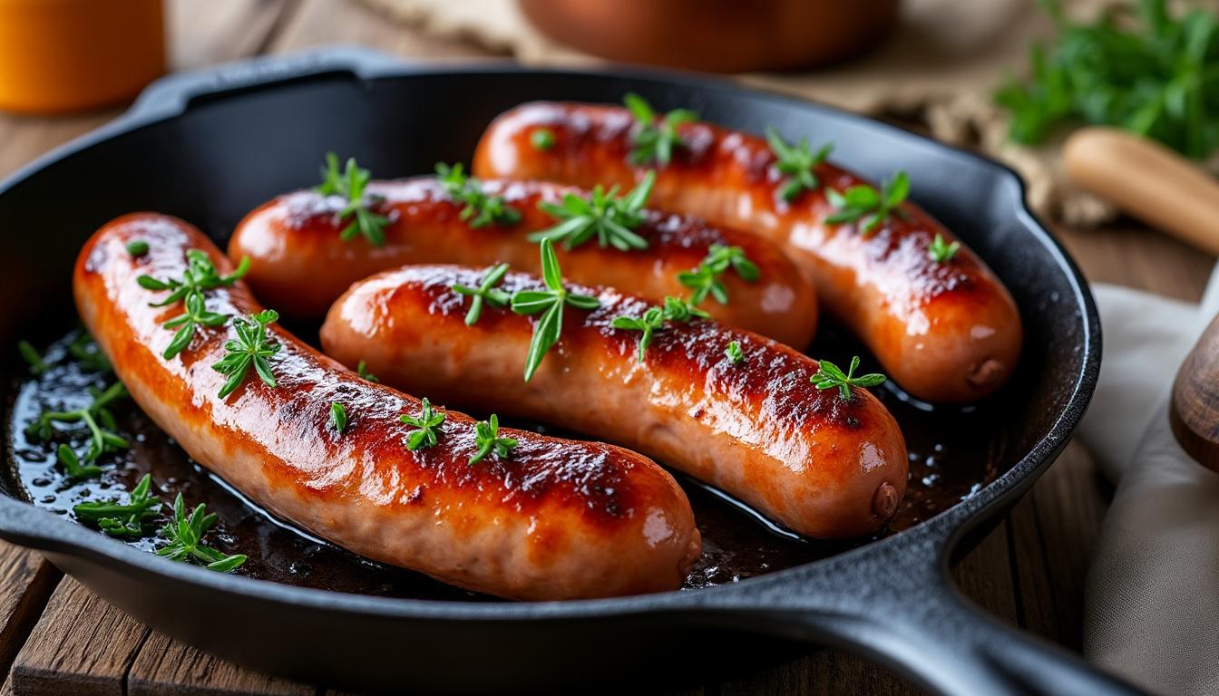 découvrez nos astuces pour réussir la cuisson des saucisses de toulouse et savourer un repas délicieux et parfaitement équilibré.