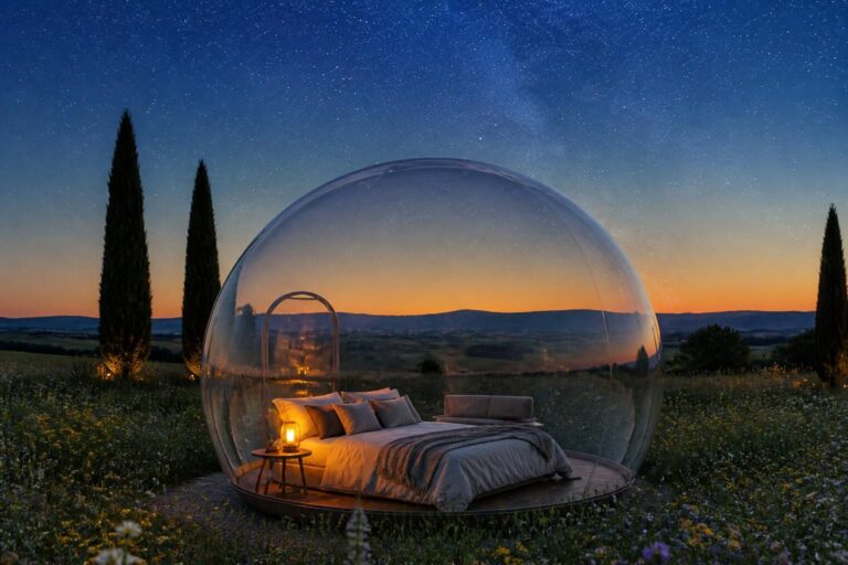 vivez une expérience inoubliable en dormant dans une bulle transparente en occitanie, profitez d'une nuit magique sous les étoiles au cœur de la nature.